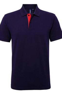 ASQUITH AND FOX AQ012 - Mens Classic Fit Polo with Contrast Details