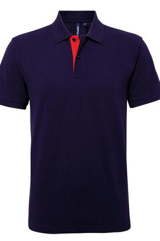 ASQUITH AND FOX AQ012 - Mens Classic Fit Polo with Contrast Details