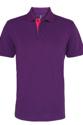 ASQUITH AND FOX AQ012 - Men's Classic Fit Polo with Contrast Details