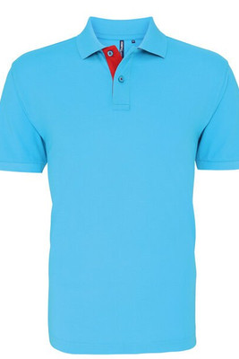 ASQUITH AND FOX AQ012 - Men's Classic Fit Polo with Contrast Details