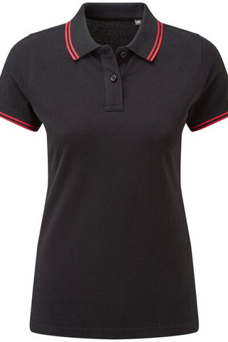 ASQUITH AND FOX AQ021 - Womens Classic Fit Double Tipped Polo Shirt