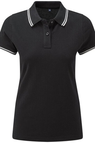 ASQUITH AND FOX AQ021 - Womens Classic Fit Double Tipped Polo Shirt