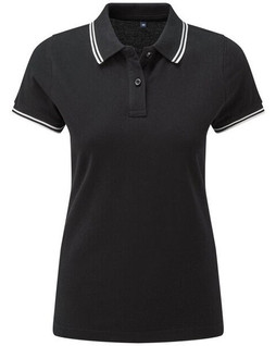 ASQUITH AND FOX AQ021 - Womens Classic Fit Double Tipped Polo Shirt