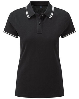 ASQUITH AND FOX AQ021 - Women's Classic Fit Double Tipped Polo Shirt