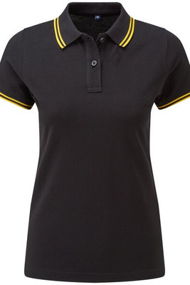 ASQUITH AND FOX AQ021 - Women's Classic Fit Double Tipped Polo Shirt