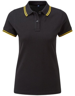 ASQUITH AND FOX AQ021 - Womens Classic Fit Double Tipped Polo Shirt