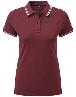 ASQUITH AND FOX AQ021 - Women's Classic Fit Double Tipped Polo Shirt