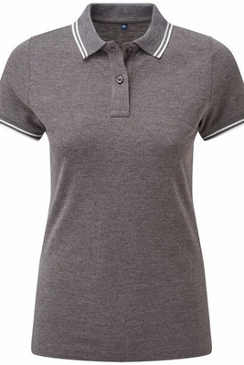 ASQUITH AND FOX AQ021 - Women's Classic Fit Double Tipped Polo Shirt