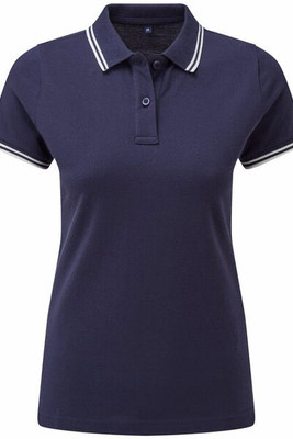 ASQUITH AND FOX AQ021 - Women's Classic Fit Double Tipped Polo Shirt
