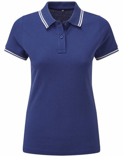 ASQUITH AND FOX AQ021 - Womens Classic Fit Double Tipped Polo Shirt