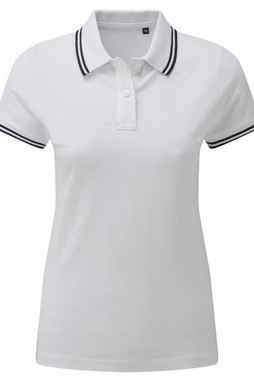 ASQUITH AND FOX AQ021 - Womens Classic Fit Double Tipped Polo Shirt