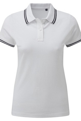 ASQUITH AND FOX AQ021 - Women's Classic Fit Double Tipped Polo Shirt