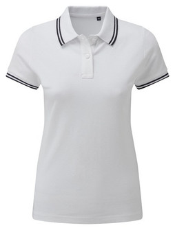 ASQUITH AND FOX AQ021 - Womens Classic Fit Double Tipped Polo Shirt