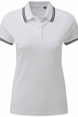 ASQUITH AND FOX AQ021 - Women's Classic Fit Double Tipped Polo Shirt