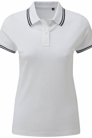 ASQUITH AND FOX AQ021 - Womens Classic Fit Double Tipped Polo Shirt