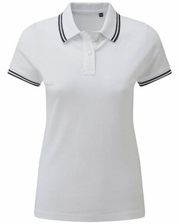 ASQUITH AND FOX AQ021 - Womens Classic Fit Double Tipped Polo Shirt