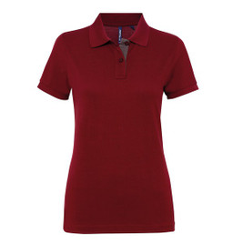 ASQUITH AND FOX AQ022 - Women's Contrast Collar Cotton Polo Shirt