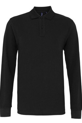 ASQUITH AND FOX AQ030 - Men's Premium Long Sleeve Cotton Polo Shirt