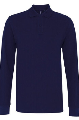 ASQUITH AND FOX AQ030 - Mens Premium Long Sleeve Cotton Polo Shirt