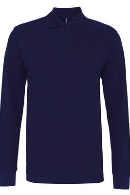 ASQUITH AND FOX AQ030 - Men's Premium Long Sleeve Cotton Polo Shirt