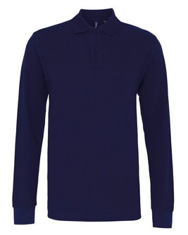 ASQUITH AND FOX AQ030 - Men's Premium Long Sleeve Cotton Polo Shirt