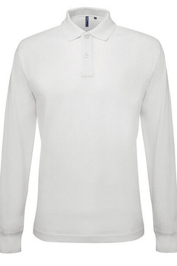 ASQUITH AND FOX AQ030 - Mens Premium Long Sleeve Cotton Polo Shirt