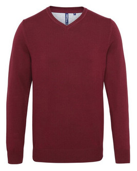 ASQUITH AND FOX AQ042 - Men's Stylish Cotton Blend V-Neck Sweater