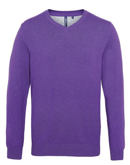 ASQUITH AND FOX AQ042 - Men's Stylish Cotton Blend V-Neck Sweater