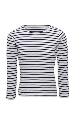ASQUITH AND FOX AQ071 - LADIES MARINIERE COASTAL LONG SLEEVE TEE