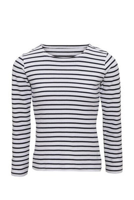 ASQUITH AND FOX AQ071 - LADIES MARINIERE COASTAL LONG SLEEVE TEE