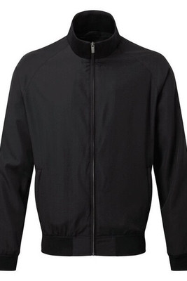 ASQUITH AND FOX AQ200 - Classic Fit Men's Harrington Jacket with Ribbed Knit