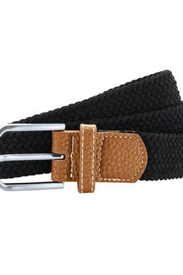 ASQUITH AND FOX AQ900 - Two-Tone Braided Stretch Belt with Chrome Buckle