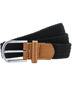 ASQUITH AND FOX AQ900 - Two-Tone Braided Stretch Belt with Chrome Buckle