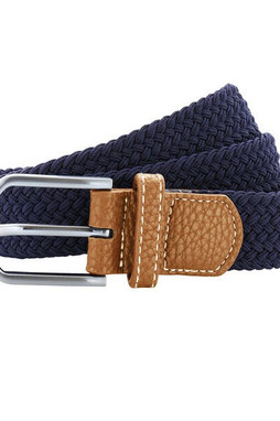 ASQUITH AND FOX AQ900 - Two-Tone Braided Stretch Belt with Chrome Buckle