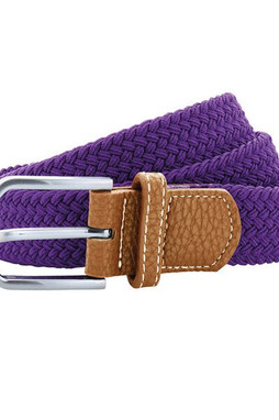 ASQUITH AND FOX AQ900 - Two-Tone Braided Stretch Belt with Chrome Buckle