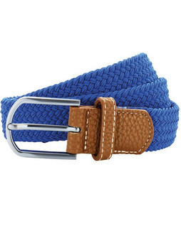 ASQUITH AND FOX AQ900 - Two-Tone Braided Stretch Belt with Chrome Buckle