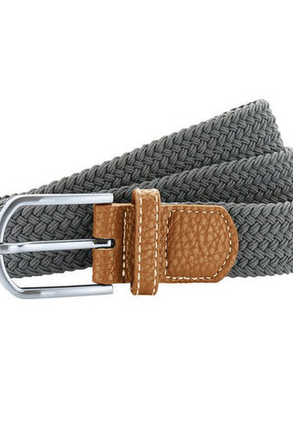 ASQUITH AND FOX AQ900 - Two-Tone Braided Stretch Belt with Chrome Buckle