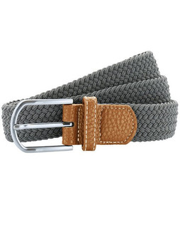 ASQUITH AND FOX AQ900 - Two-Tone Braided Stretch Belt with Chrome Buckle