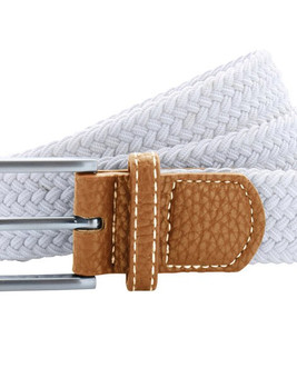 ASQUITH AND FOX AQ900 - Two-Tone Braided Stretch Belt with Chrome Buckle