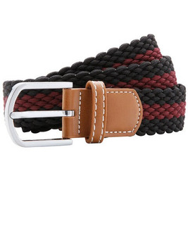 ASQUITH AND FOX AQ901 - Two-Tone Stretch Braided Belt with Chrome Buckle