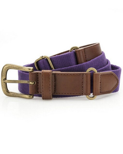 ASQUITH AND FOX AQ902 - Adjustable Faux Leather and Canvas Belt with Buckle