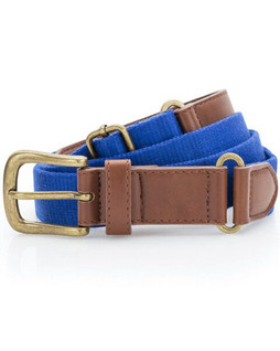 ASQUITH AND FOX AQ902 - Adjustable Faux Leather and Canvas Belt with Buckle