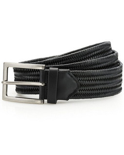 ASQUITH AND FOX AQ903 - Adjustable Leather Braid Belt with Buckle and Loop