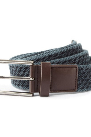 ASQUITH AND FOX AQ905 - Mens Vintage Wash Canvas Belt with Leather Trim