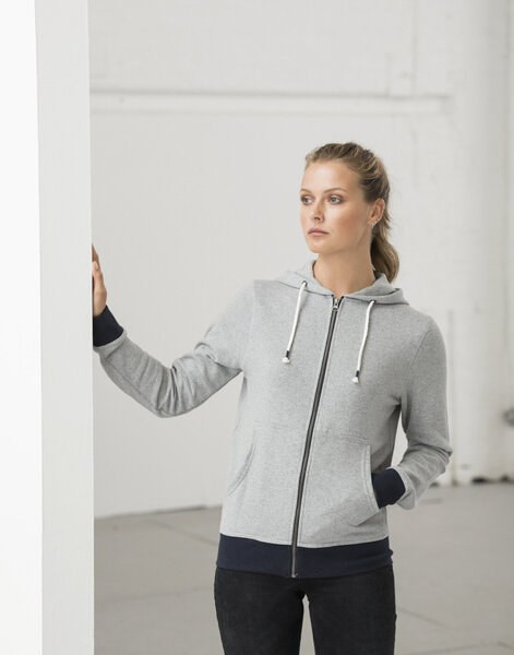 ECOLOGIE EA051 - Sweat hooded zip recycled cotton