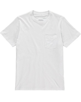 Vanilla VAN105 - Men's Cotton Tee with Polyester Pocket