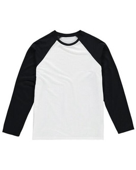 Vanilla VAN404 - Kids Long Sleeve Baseball Tee with Polyester Blend