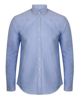Henbury H512 - Men's Classic Fit Long Sleeve Oxford Shirt