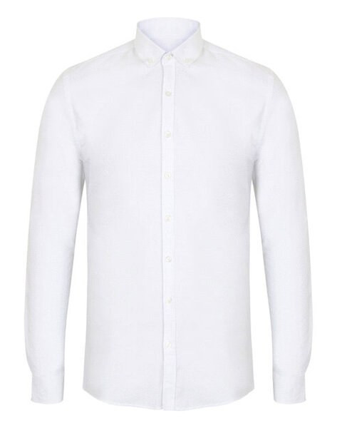 Henbury H512 - Men's Classic Fit Long Sleeve Oxford Shirt