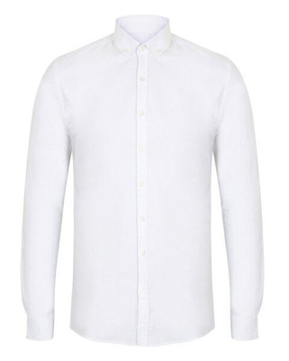 Henbury H512 - Mens Classic Fit Long Sleeve Oxford Shirt